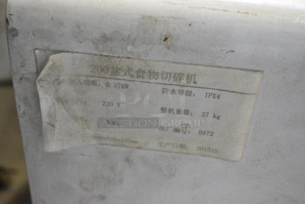 IPX4 Metal Commercial Countertop Buffalo Chopper. 220 Volts. - Image 6 of 6