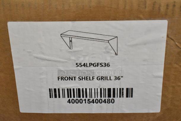 BRAND NEW SCRATCH AND DENT! 554LPGFS36 Backyard Pro Stainless Steel Front Shelf for LPG36 and LPG72 Grill - Image 4 of 4