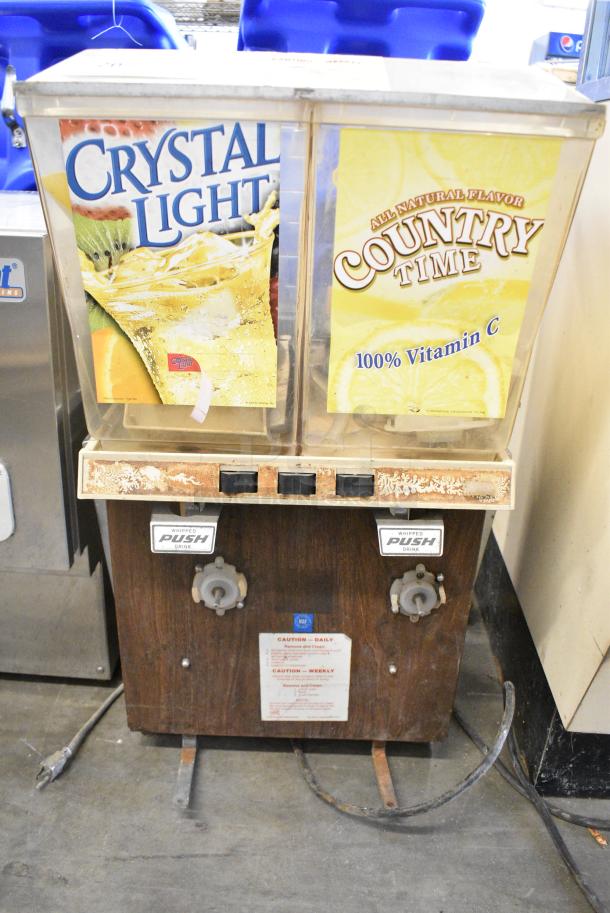 Metal Commercial Countertop 2 Hopper Refrigerated Beverage Machine. 115 Volts, 1 Phase. Tested and Working! - Image 1 of 5