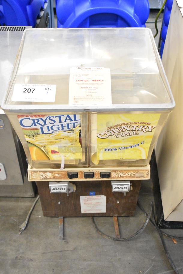Metal Commercial Countertop 2 Hopper Refrigerated Beverage Machine. 115 Volts, 1 Phase. Tested and Working! - Image 2 of 5