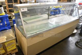 Schmidt CPR-6 Metal Commercial Floor Style Display Case Merchandiser. 115 Volts, 1 Phase. Tested and Powers On But Does Not Get Cold