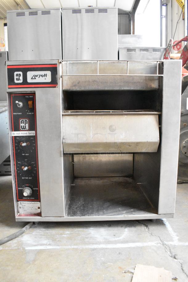 APW Wyott BT-15 Stainless Steel Commercial Countertop Conveyor Toaster Oven. 120 Volts, 1 Phase. Cannot Test Due To Plug Style - Image 1 of 4