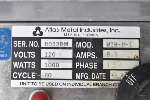 Atlas Metal WIH-D-1 Metal Commercial Hot Drop In Pan. 120 Volts, 1 Phase. - Image 3 of 3