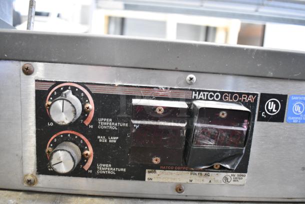 Hatco Glo Ray GRSDS-36D Metal Commercial Countertop 2 Tier Display Case Merchandiser. 120 Volts, 1 Phase. Tested and Working! - Image 5 of 5