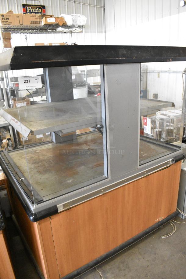 Custom Delis Equipment Stainless Steel Commercial 2 Tier Warming Display Case Merchandiser on Commercial Casters. 208-240 Volts. - Image 1 of 6
