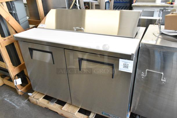 BRAND NEW SCRATCH AND DENT! 2025 True TSSU-48-12-HC Stainless Steel Commercial Sandwich Salad Prep Table Bain Marie Mega Top. 115 Volts, 1 Phase. Tested and Working! - Image 1 of 11