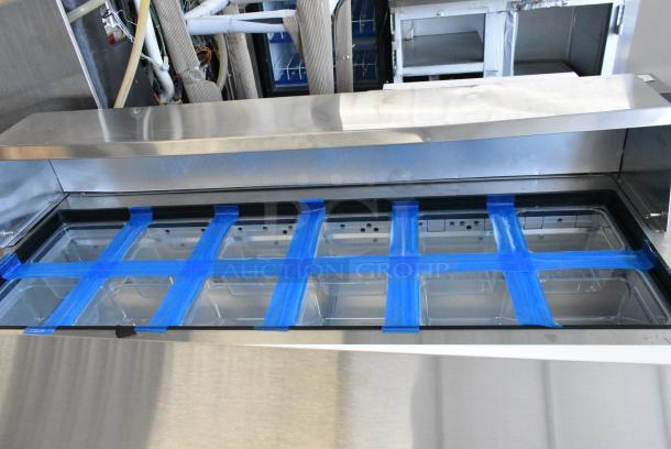 BRAND NEW SCRATCH AND DENT! 2025 True TSSU-48-12-HC Stainless Steel Commercial Sandwich Salad Prep Table Bain Marie Mega Top. 115 Volts, 1 Phase. Tested and Working! - Image 6 of 11