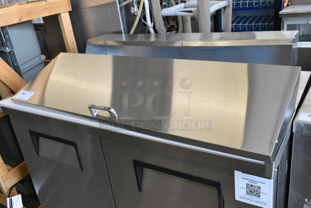 BRAND NEW SCRATCH AND DENT! 2025 True TSSU-48-12-HC Stainless Steel Commercial Sandwich Salad Prep Table Bain Marie Mega Top. 115 Volts, 1 Phase. Tested and Working! - Image 7 of 11