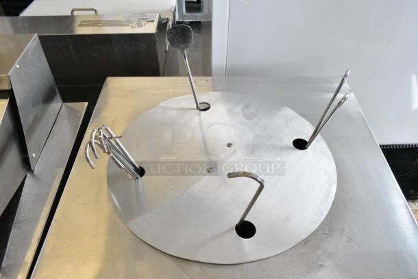 BRAND NEW SCRATCH AND DENT! Morni Stainless Steel Commercial Natural  Gas Powered Tandoori Tandoor Oven on Commercial Casters. - Image 5 of 11