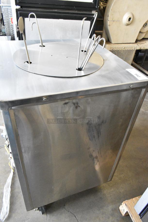 BRAND NEW SCRATCH AND DENT! Morni Stainless Steel Commercial Natural  Gas Powered Tandoori Tandoor Oven on Commercial Casters. - Image 10 of 11