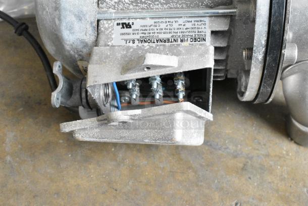 Nidec Single Phase Pump. 115/230 Volts, 1 Phase. - Image 7 of 9