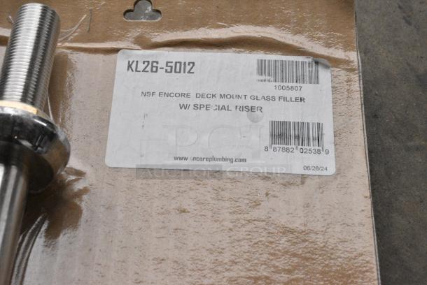 BRAND NEW SCRATCH AND DENT! Lot of 12 Items Including 4 Commercial Casters, Forks, Merco Panel, KL26-5012 Glass Filler - Image 6 of 7