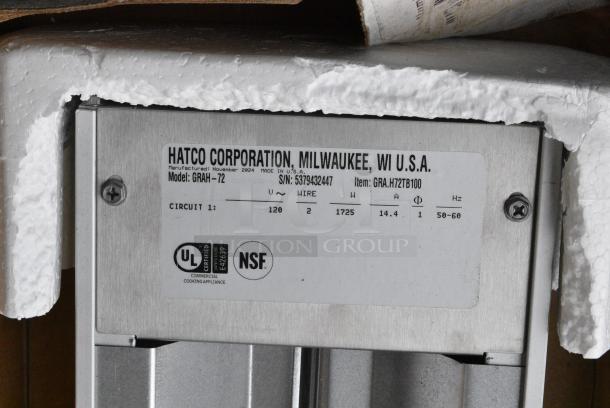 BRAND NEW SCRATCH AND DENT! Hatco GRAH-72 72" Glo-Ray High Wattage Infrared Food Warmer with Toggle Controls. 120 Volts, 1 Phase. - Image 5 of 6