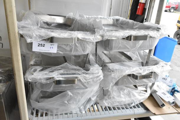 4 BRAND NEW SCRATCH AND DENT! Metal Chafing Dishes. 4 Times Your Bid! - Image 2 of 5