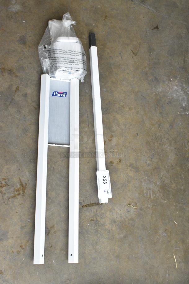 BRAND NEW SCRATCH AND DENT! Purell Dispenser Stand Pieces - Image 1 of 5