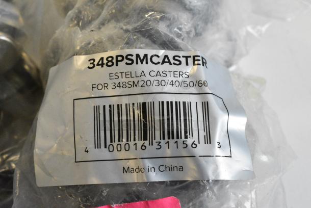 BRAND NEW SCRATCH AND DENT! Lot of 2 Bags Including Estella 348PSMCASTER Caster for SM Series - 4/Pack, - Image 5 of 5