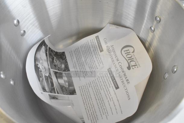 BRAND NEW SCRATCH AND DENT! Choice 471SP10QT 10 Qt. Standard Weight Aluminum Stock Pot - Image 6 of 8