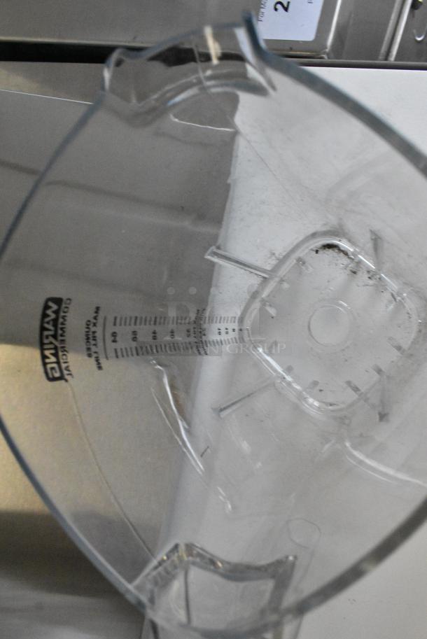 BRAND NEW SCRATCH AND DENT! Waring Commercial Clear Poly Blender Pitcher. - Image 5 of 6