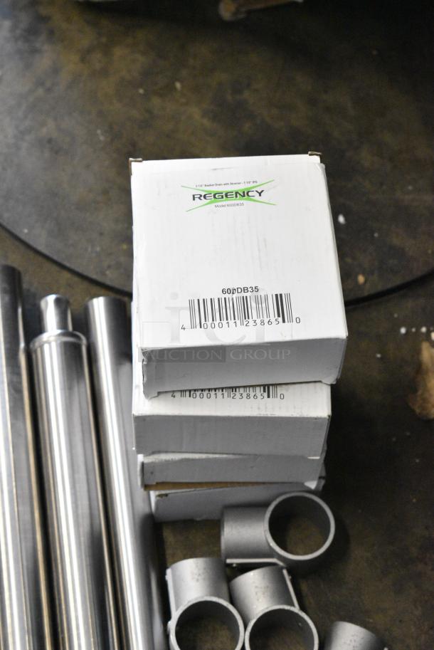 ALL ONE MONEY! Lot of BRAND NEW SCRATCH AND DENT! Items Including Commercial Casters, Legs and 4 Regency 600DB35 Basket Drain. - Image 7 of 9