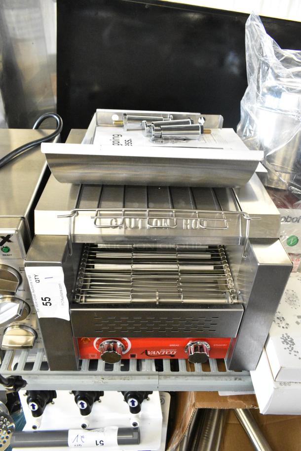 BRAND NEW SCRATCH AND DENT! Avantco 184T140 Commercial 10" Wide Conveyor Toaster with 3" Opening. 300 Slices per Hour. 120 Volts, 1 Phase. Cannot Test Due To Plug Style - Image 1 of 9