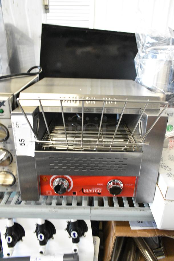 BRAND NEW SCRATCH AND DENT! Avantco 184T140 Commercial 10" Wide Conveyor Toaster with 3" Opening. 300 Slices per Hour. 120 Volts, 1 Phase. Cannot Test Due To Plug Style - Image 3 of 9