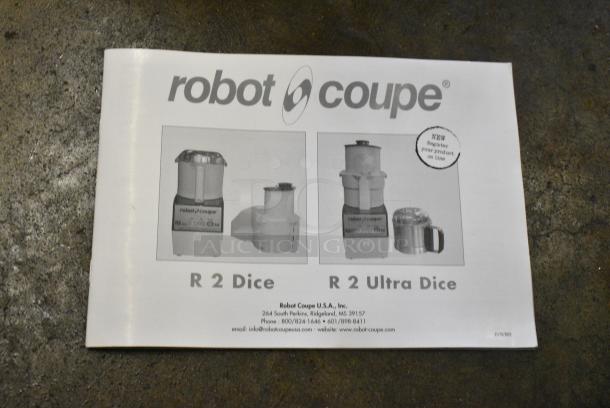 BRAND NEW SCRATCH AND DENT! Robot Coupe R 2 Dice Ultra Combination Food Processor with 3 Qt. / 3 Liter Stainless Steel Bowl, Continuous Feed. 120 Volts, 1 Phase. Tested and Working! - Image 4 of 12