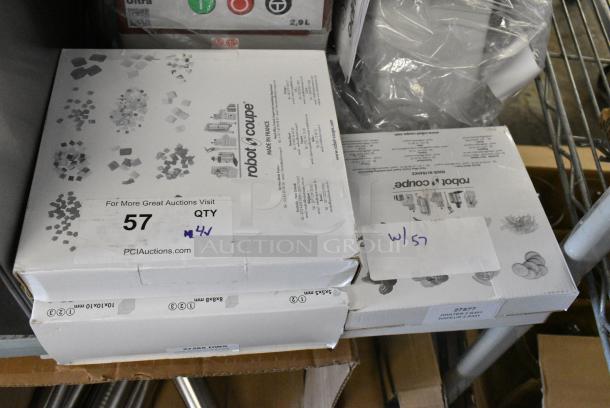 4 BRAND NEW SCRATCH AND DENT! Robot Coupe Blades Including Robot Coupe 29246 Dice Cleaning Kit w/ Grid Scraper, Holder, Scraper Tool & Cleaning Tool, Robot Coupe 27577 5/64" Grating / Shredding Disc, Robot Coupe 27566 5/32" Slicing Disc, Robot Coupe 27265W 3/8" x 3/8" Dicing Kit. 4 Times Your Bid! - Image 2 of 13