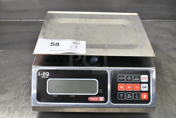 BRAND NEW SCRATCH AND DENT! Tor Rey L-EQ-5/10 10 lb. Digital Portion Control Scale. Tested and Working! - Image 4 of 8