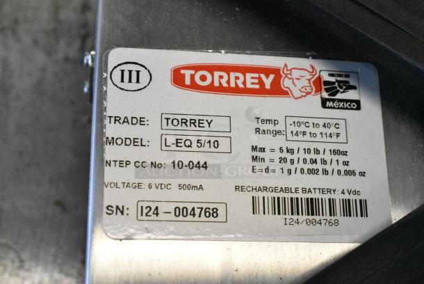 BRAND NEW SCRATCH AND DENT! Tor Rey L-EQ-5/10 10 lb. Digital Portion Control Scale. Tested and Working! - Image 8 of 8
