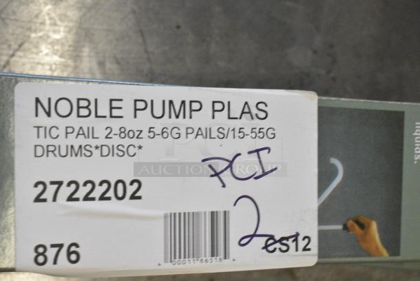 2 BRAND NEW SCRATCH AND DENT! Noble Chemical 2722202 Gray 5 Gallon Pail Pump Dispenser. 2 Times Your Bid! - Image 3 of 3