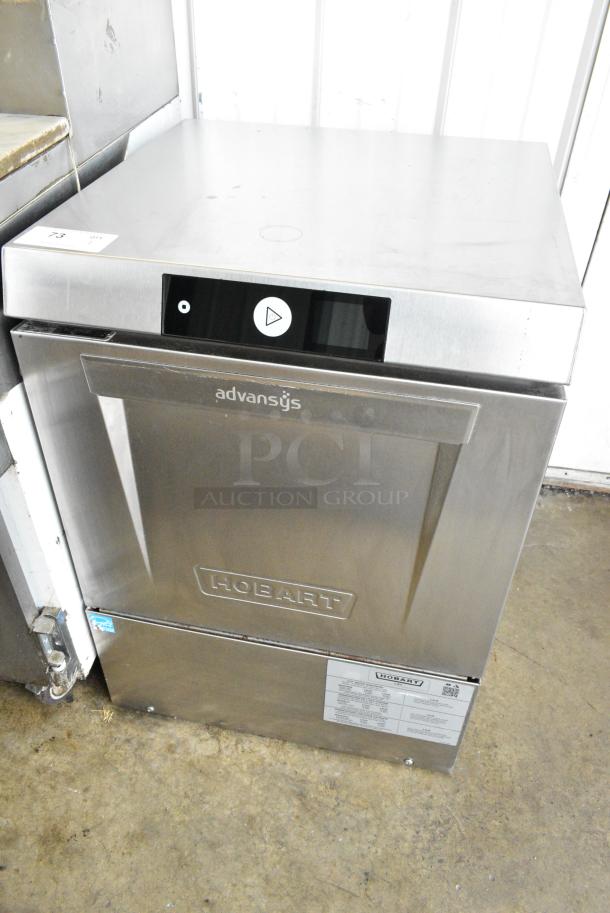 LIKE NEW! 2024 Hobart LXNR Advansys Stainless Steel Commercial High Temperature Undercounter Dishwasher with Energy Recovery. 120/208-240 Volts, 1 Phase. - Image 1 of 9