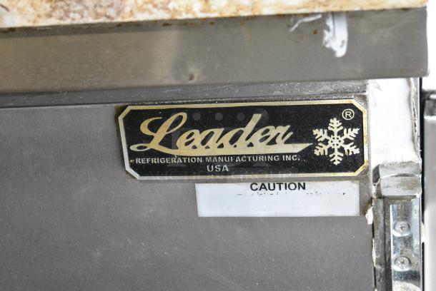 Leader ESPT48 S/C Stainless Steel Commercial Pizza Prep Table w/ Oversized Stone Cutting Board on Commercial Casters. 115 Volts, 1 Phase. Tested and Working! - Image 2 of 9