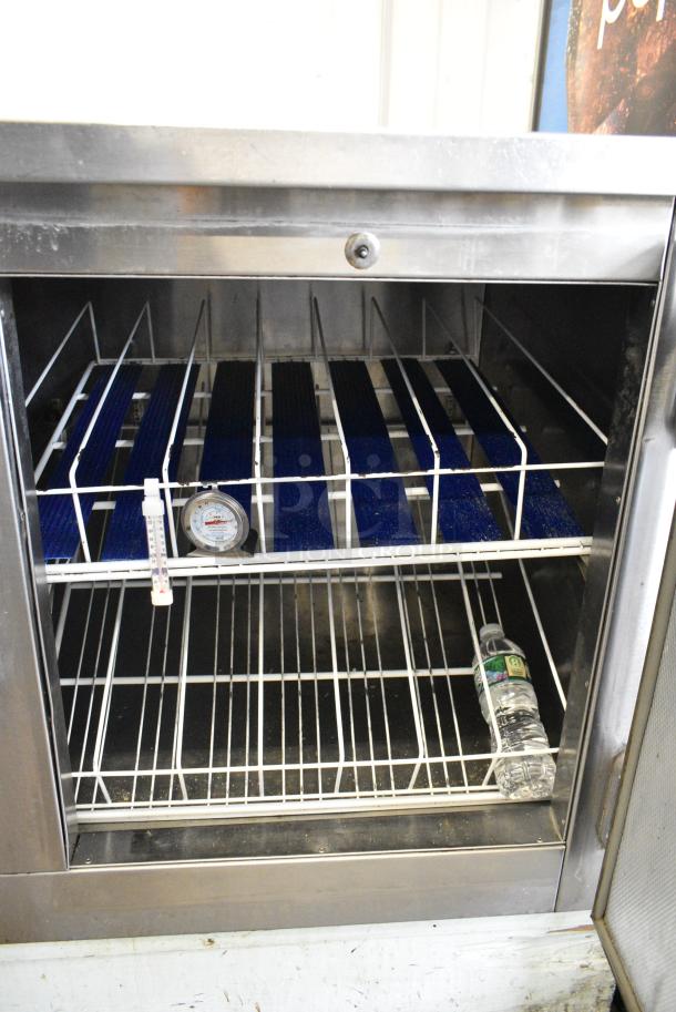 Stainless Steel Commercial 3 Door Undercounter Cooler. 115 Volts, 1 Phase. Tested and Powers On But Does Not Get Cold - Image 4 of 6