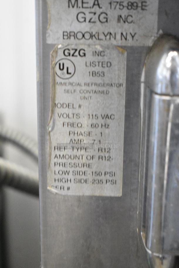 Stainless Steel Commercial 3 Door Undercounter Cooler. 115 Volts, 1 Phase. Tested and Powers On But Does Not Get Cold - Image 6 of 6