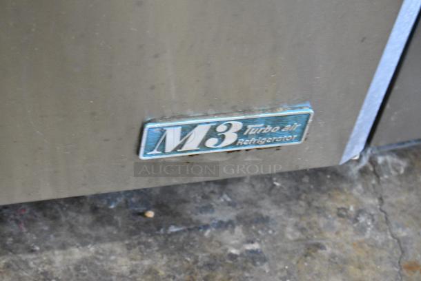 Turbo Air MUR-60 Stainless Steel Commercial 2 Door Undercounter Cooler on Commercial Casters. 115 Volts, 1 Phase. Tested and Powers On But Does Not Get Cold - Image 2 of 7