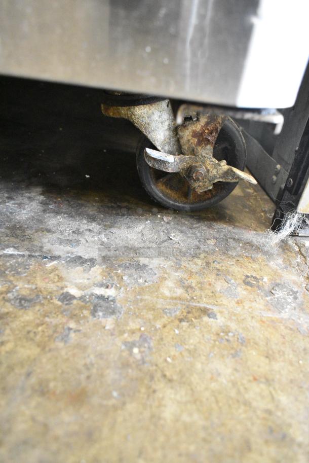 Turbo Air MUR-60 Stainless Steel Commercial 2 Door Undercounter Cooler on Commercial Casters. 115 Volts, 1 Phase. Tested and Powers On But Does Not Get Cold - Image 3 of 7