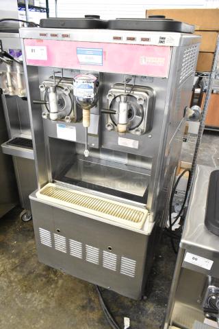 Taylor 342D-27 Stainless Steel Commercial Floor Style 2 Flavor Frozen Beverage Machine w/ Drink Mixer. 208-230 Volts, 1 Phase.