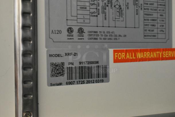 Bison XRF-21 Stainless Steel Commercial Single Door Reach In Freezer w/ Poly Coated Racks on Commercial Casters. 115 Volts, 1 Phase. Tested and Working! - Image 5 of 6