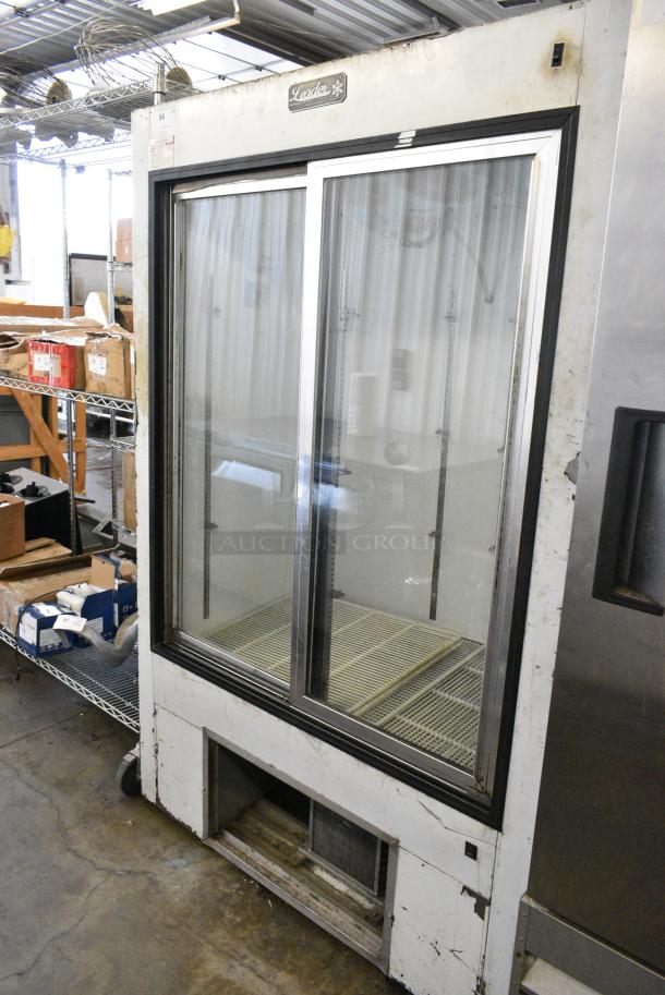 Leader Metal Commercial 2 Door Reach In Cooler Merchandiser. 115 Volts, 1 Phase. Tested and Working! - Image 1 of 6