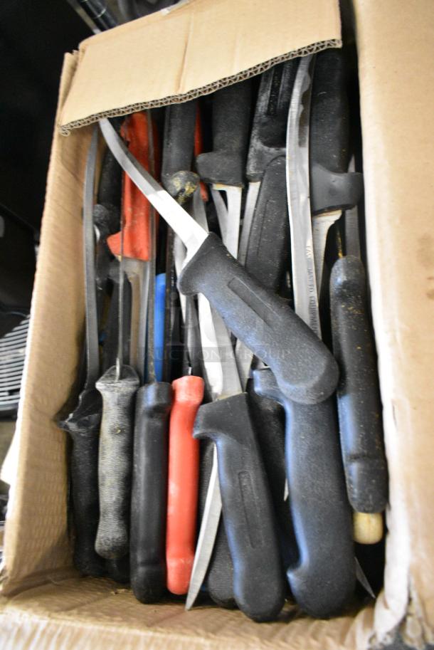 80 SHARPENED Stainless Steel Knives Including Fillet Knife. 80 Times Your Bid! - Image 3 of 4