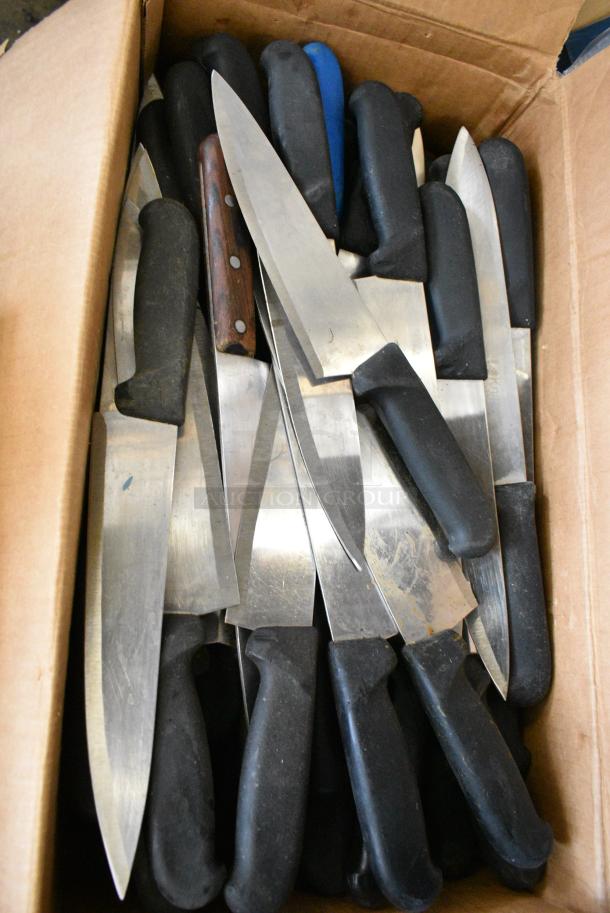 50 SHARPENED Stainless Steel Knives Including Chef Knife. 50 Times Your Bid! - Image 1 of 4