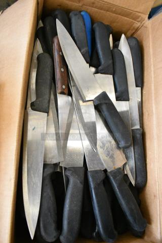 50 SHARPENED Stainless Steel Knives Including Chef Knife. 50 Times Your Bid!
