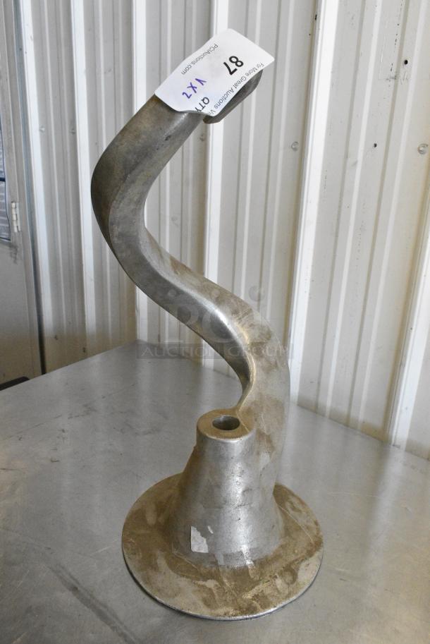 2 Metal Commercial Dough Hook Attachments. 23" and 27.5". 2 Times Your Bid! - Image 3 of 12