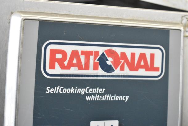Rational SCC WE 61 Stainless Steel Commercial Electric Powered Combi Convection Oven on Equipment Stand. 208 Volts, 3 Phase. - Image 3 of 8