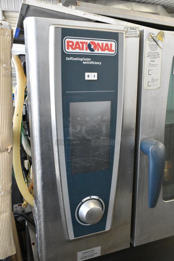 Rational SCC WE 61 Stainless Steel Commercial Electric Powered Combi Convection Oven on Equipment Stand. 208 Volts, 3 Phase. - Image 4 of 8