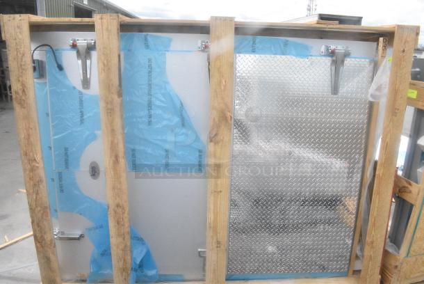 BRAND NEW IN CRATE! KPS Global Walk In Box Door. - Image 1 of 10