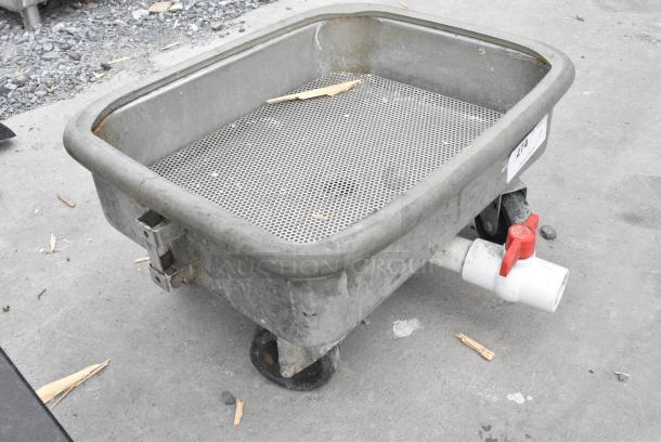 Metal Dolly w/ Drain on Commercial Casters. - Image 2 of 4