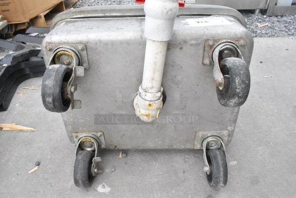 Metal Dolly w/ Drain on Commercial Casters. - Image 4 of 4