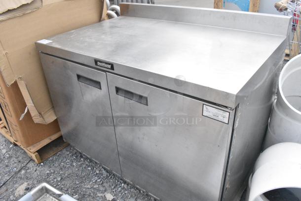 Delfield Stainless Steel Commercial 2 Door Work Top Cooler on Commercial Casters. 115 Volts, 1 Phase. - Image 3 of 14
