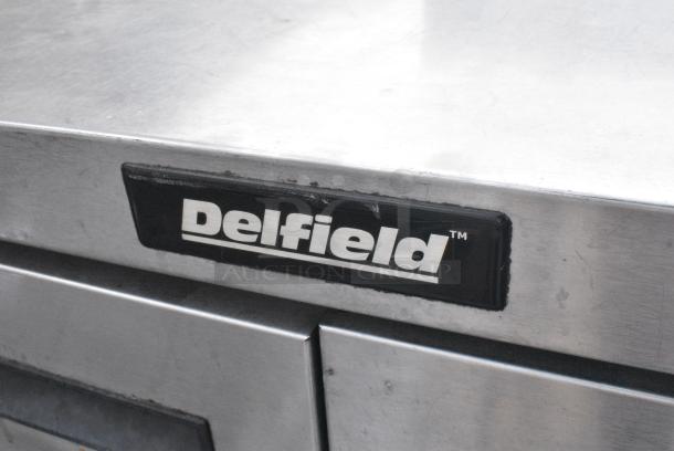 Delfield Stainless Steel Commercial 2 Door Work Top Cooler on Commercial Casters. 115 Volts, 1 Phase. - Image 4 of 14